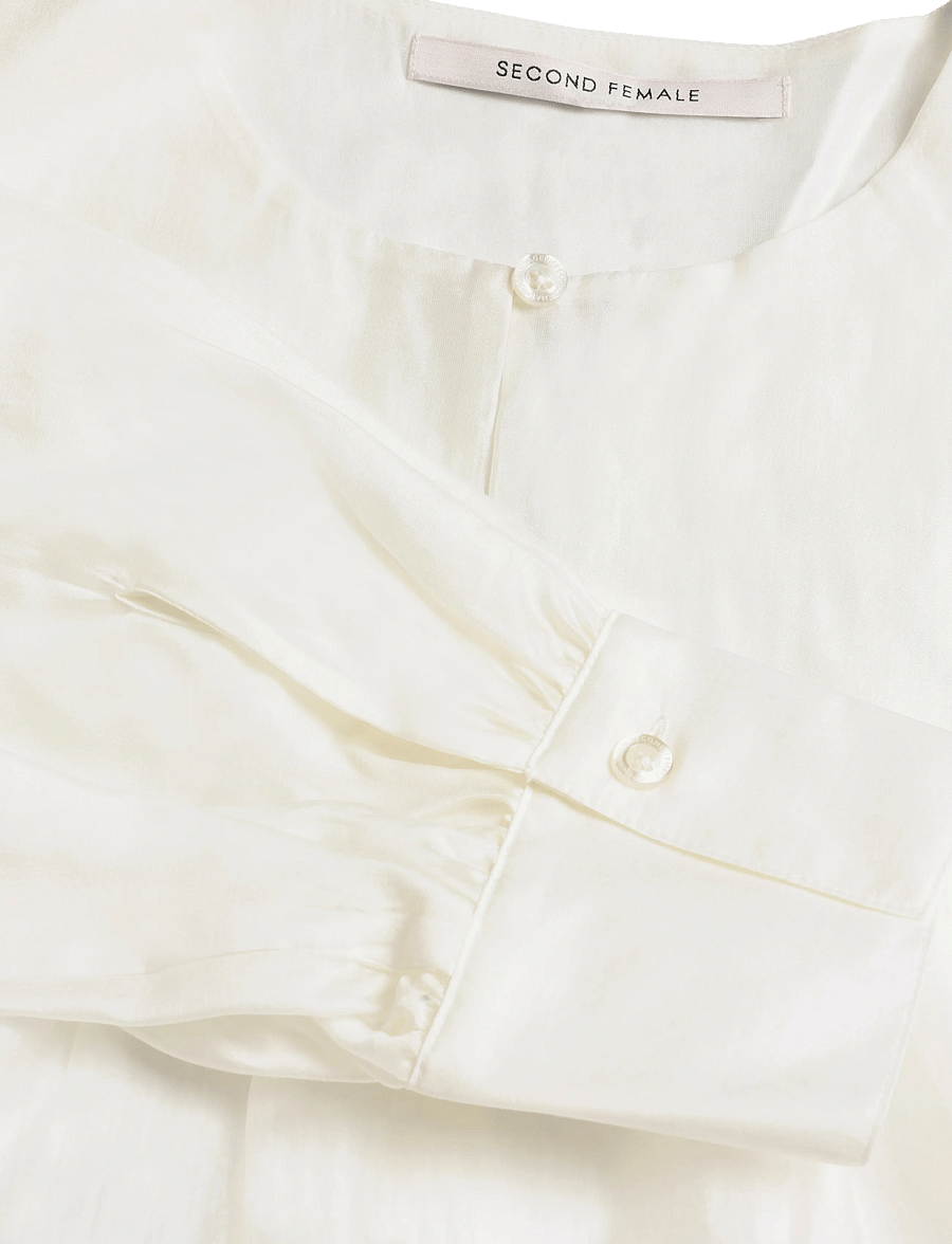 Second Female - Dream Ruffle Blouse - pikkade varrukatega pluusid - jet stream - 2