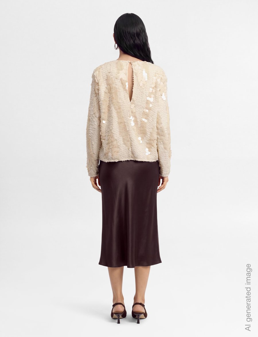 Second Female - Glimmer Blouse - langærmede bluser - jet stream - 4