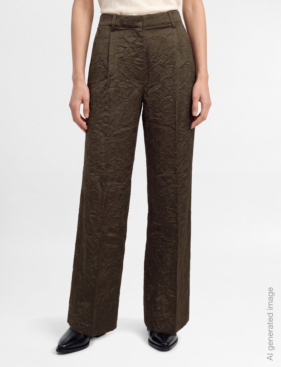 Second Female - Elia Straight Trousers - raka byxor - wren - 3