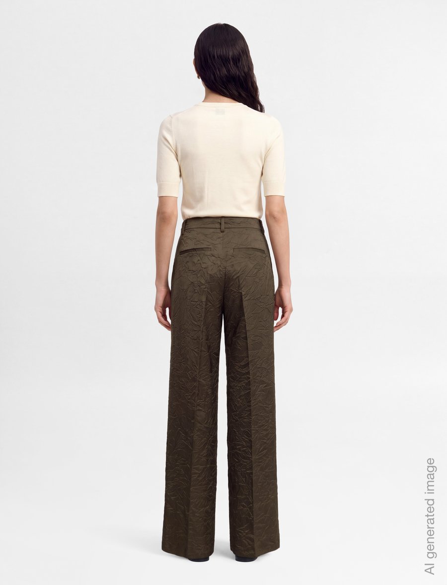 Second Female - Elia Straight Trousers - raka byxor - wren - 4