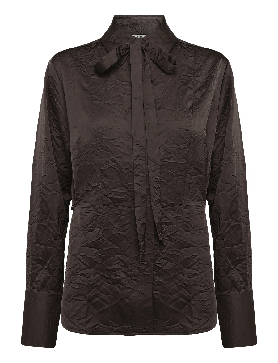 Second Female - Elia Yoke Shirt - pikkade varrukatega särgid - wren - 0