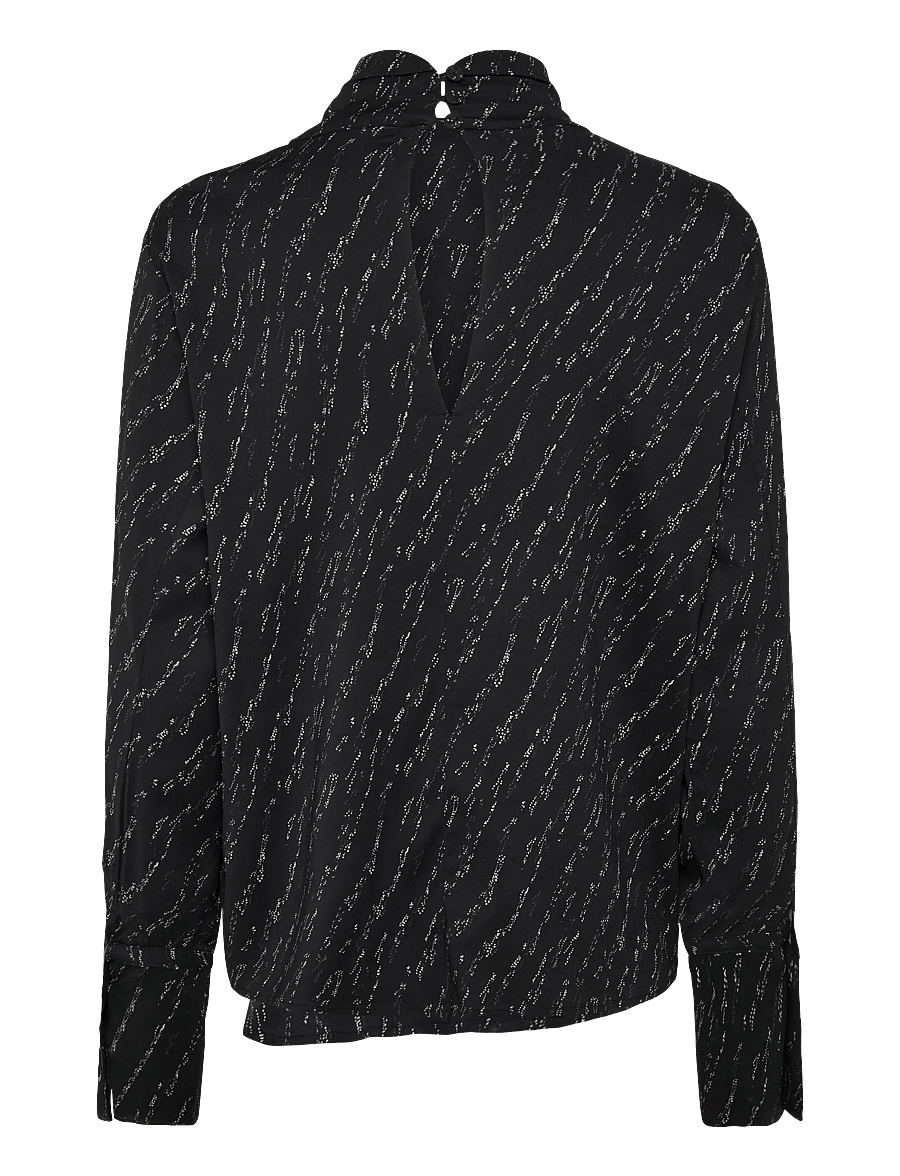 Second Female - Lumen Blouse - langærmede bluser - black - 1