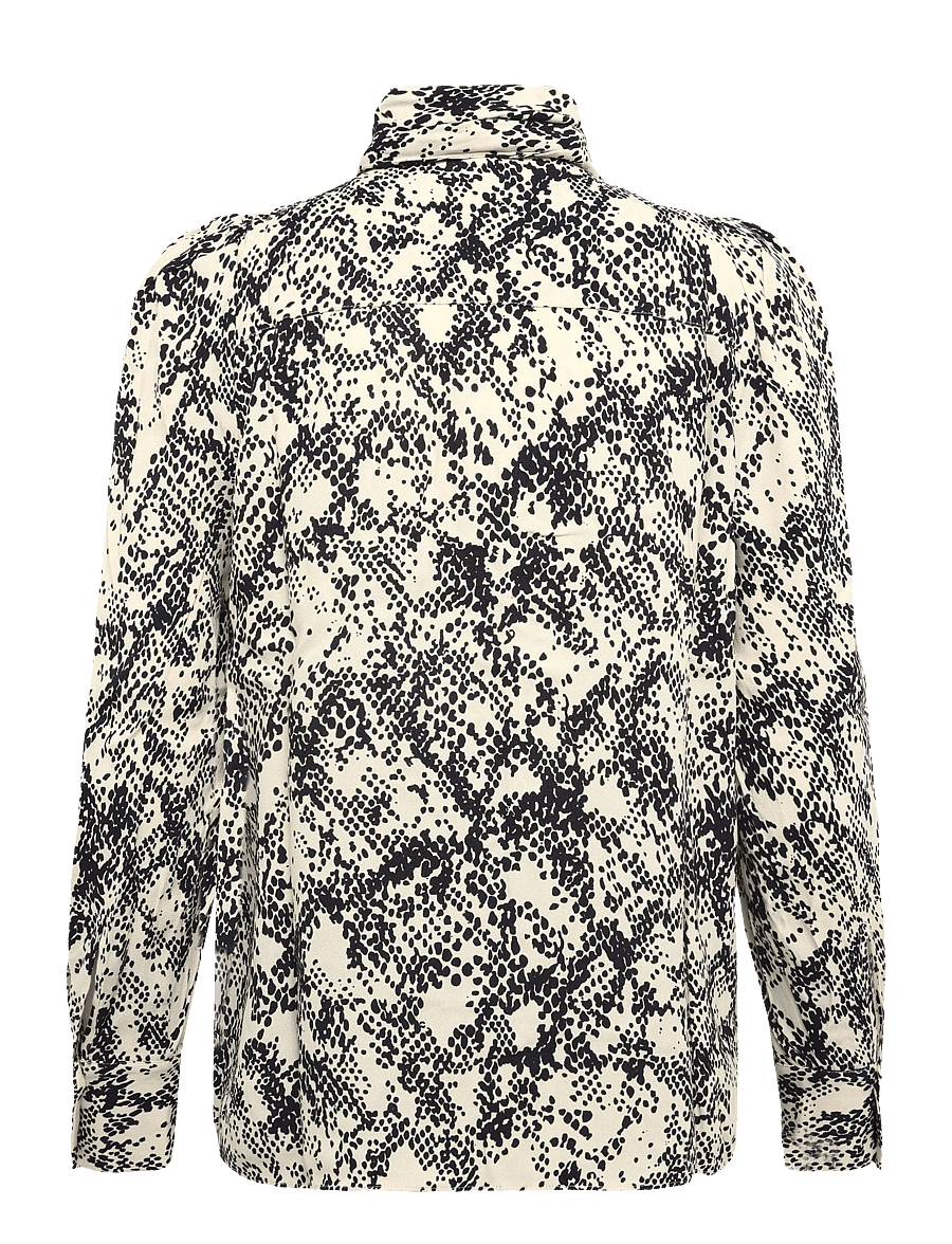 Second Female - Sneaky Shirt - långärmade blusar - black sand - 1