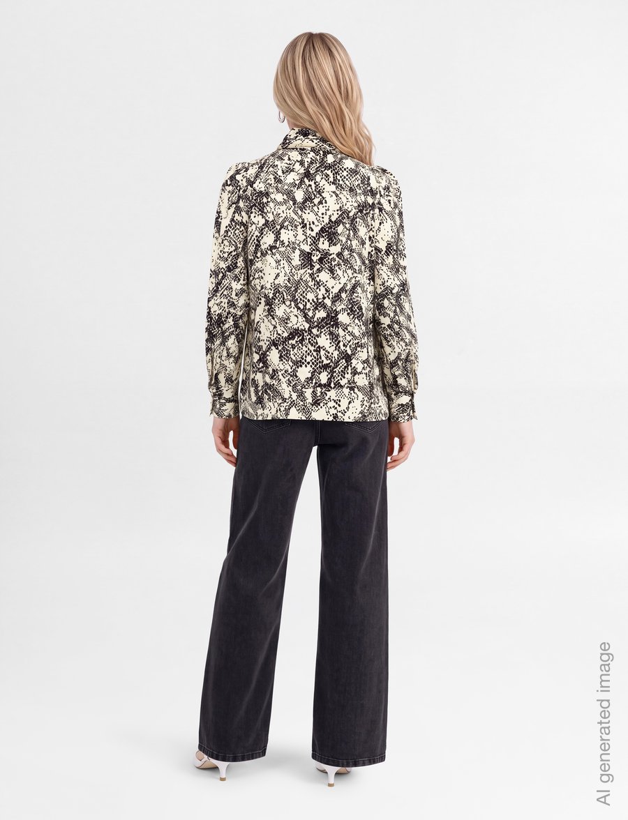 Second Female - Sneaky Shirt - langærmede bluser - black sand - 4
