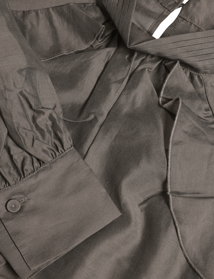 Second Female - Kannika Blouse - pikkade varrukatega pluusid - beluga - 2