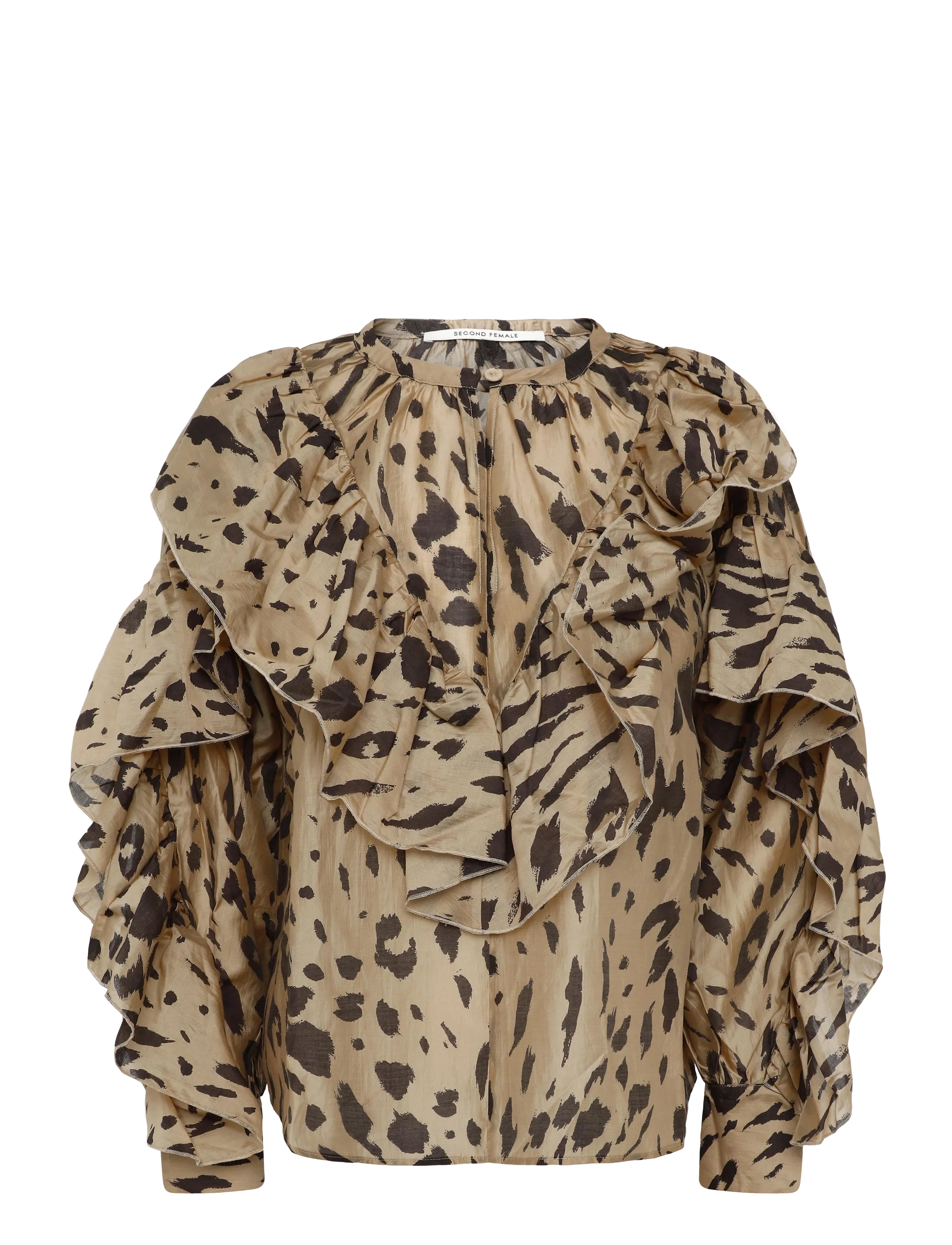 Second Female Elouise Blouse - Bluser & Skjorter - KELP / beige
