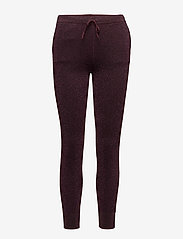 Second Female - Idal Knit Trousers - bikses ar šaurām starām - port royale - 0