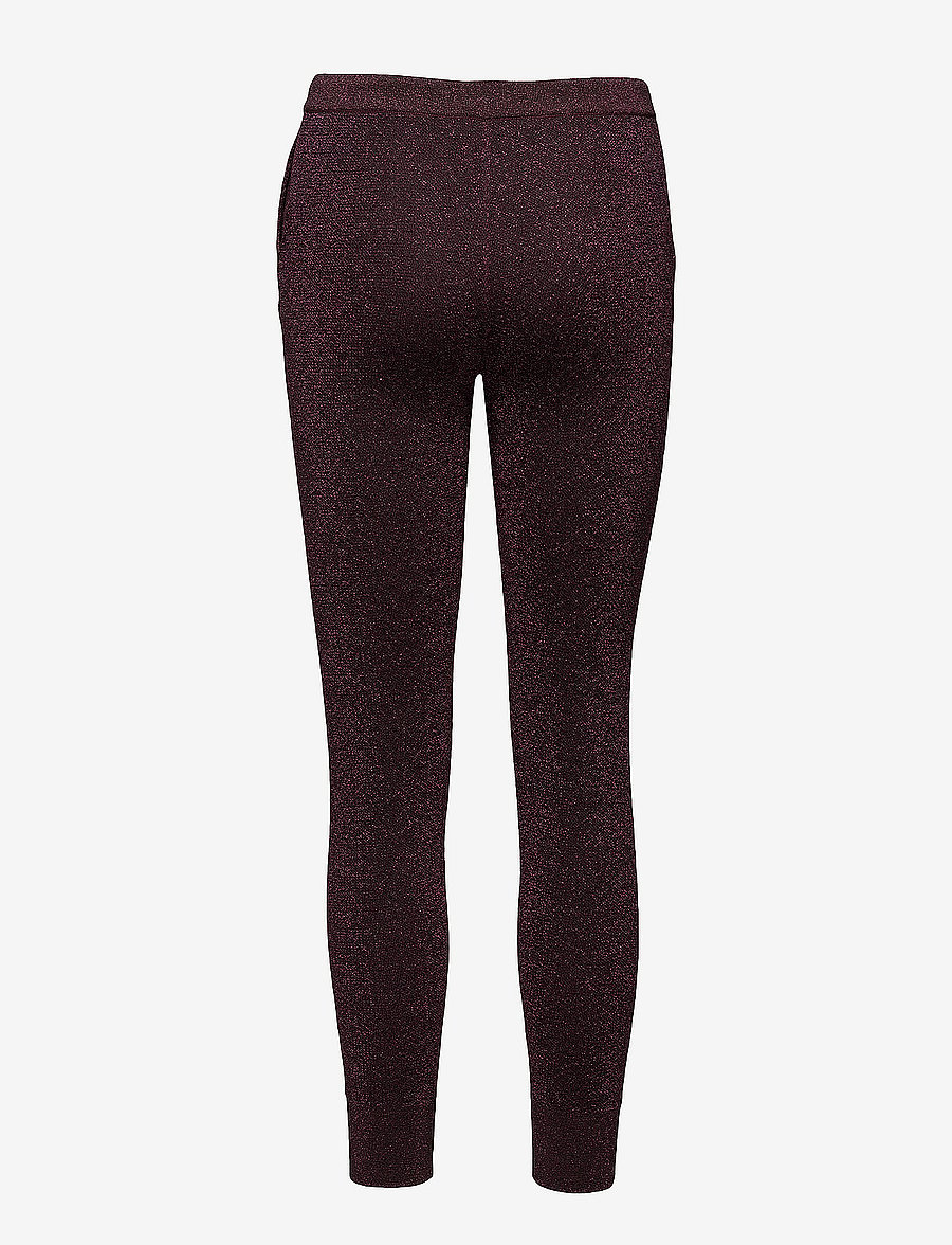 Second Female - Idal Knit Trousers - kitsa säärega püksid - port royale - 1