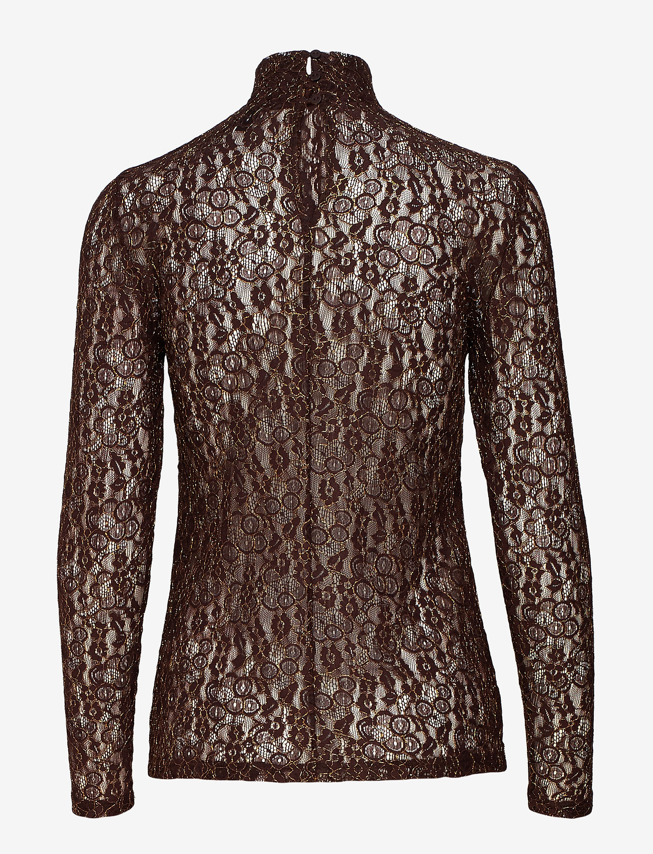 Second Female - Banu T-neck Blouse - chocolate plum - 1