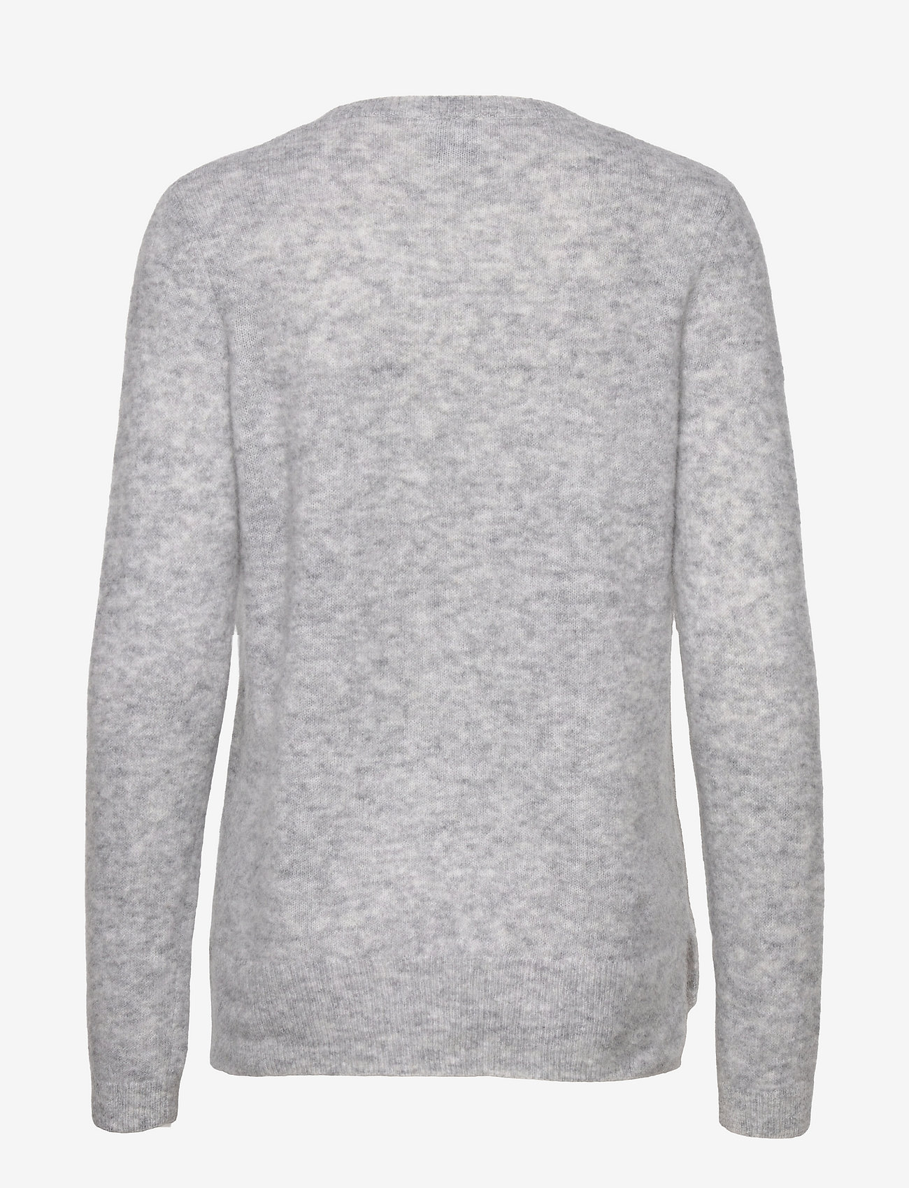 Second Female - Brook Knit New O-Neck - grey melange - 1
