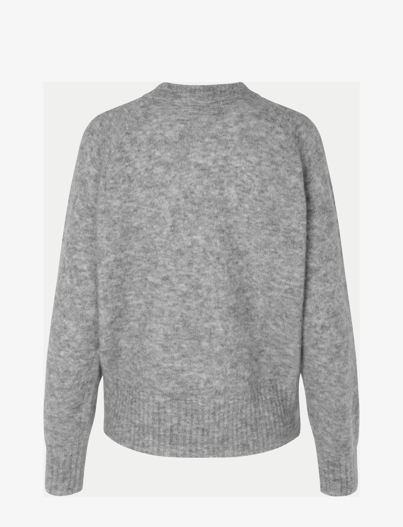 Second Female - Brook Knit Boxy Cardigan - grey melange - 1
