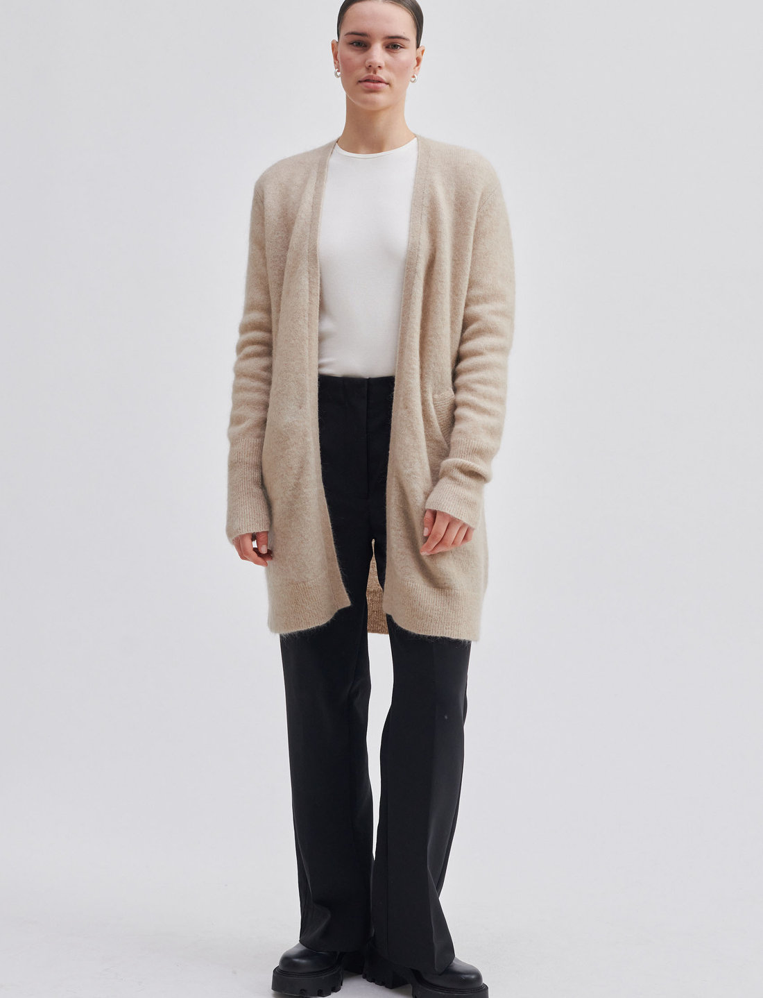 Second Female Brook Knit Cape Cardigans Boozt