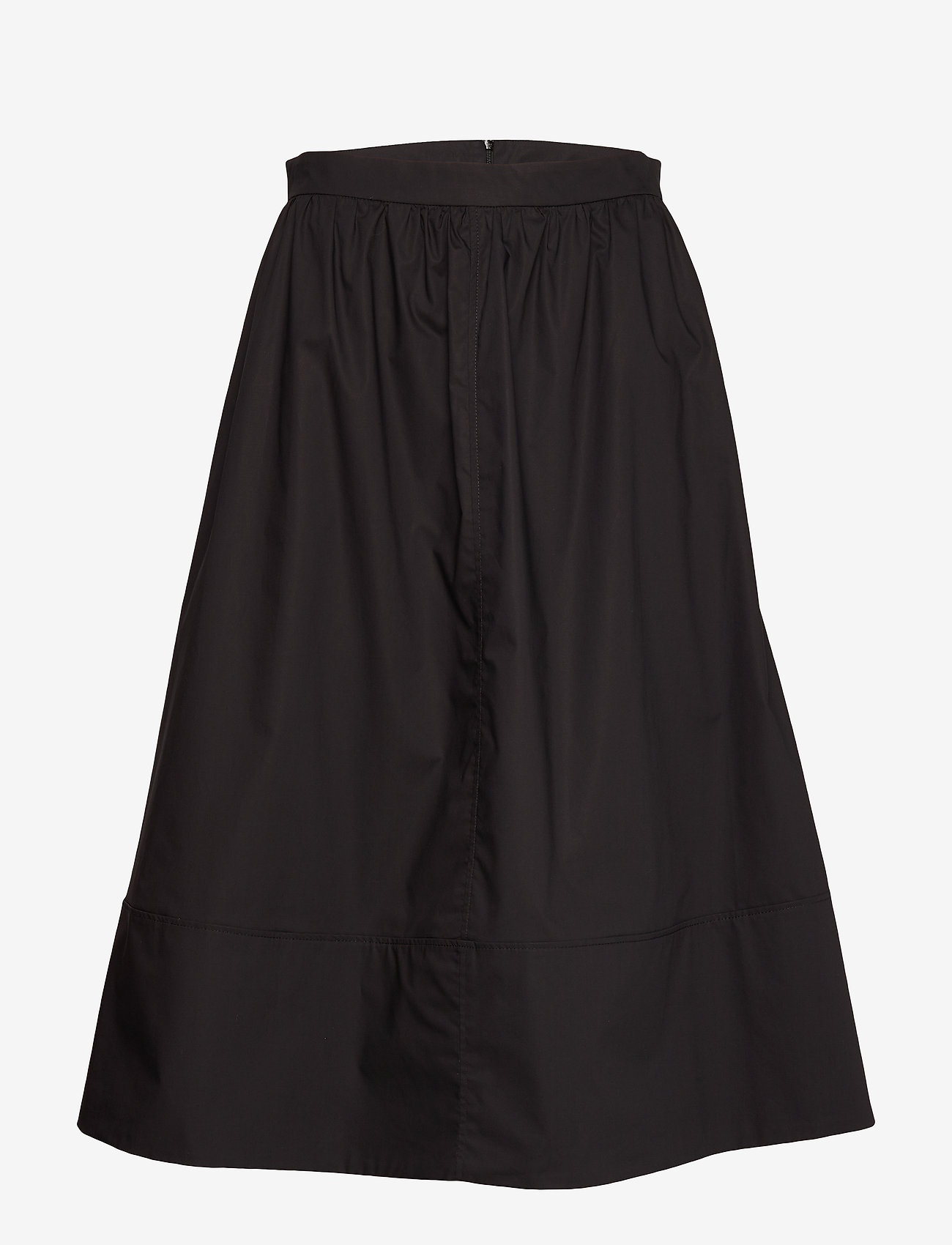 Phoebe HW Midi Skirt - BLACK
