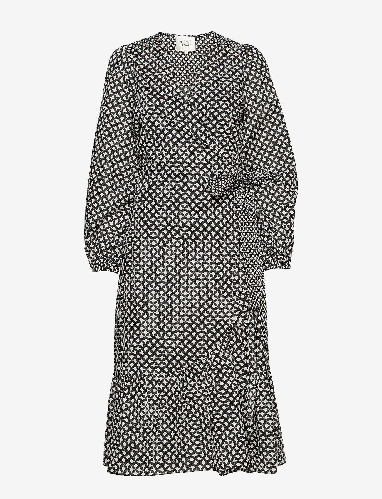 Second Female - Gamma LS Midi Dress - black - 0