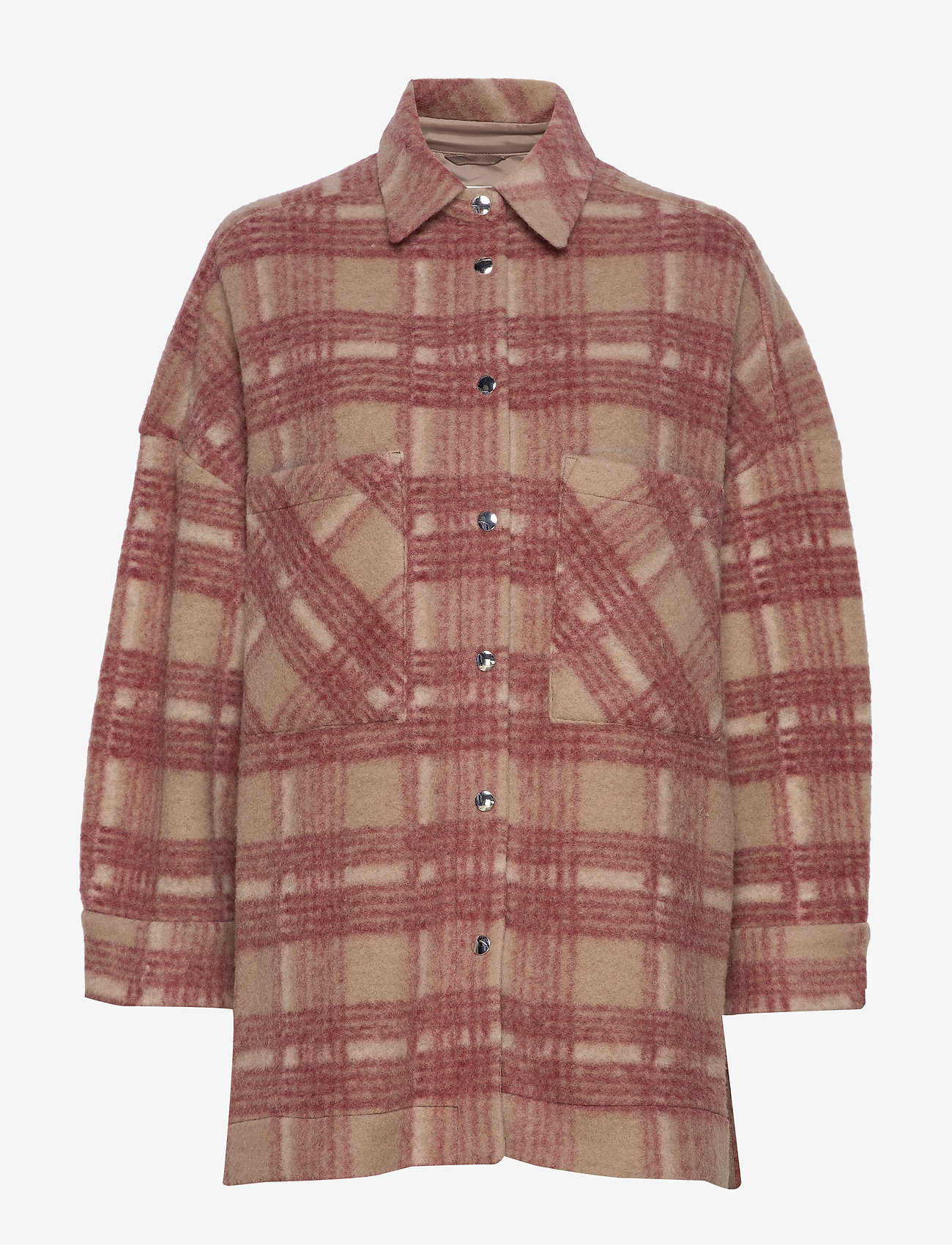 Second Female - Aron Shirt Jacket - mineral red - 0