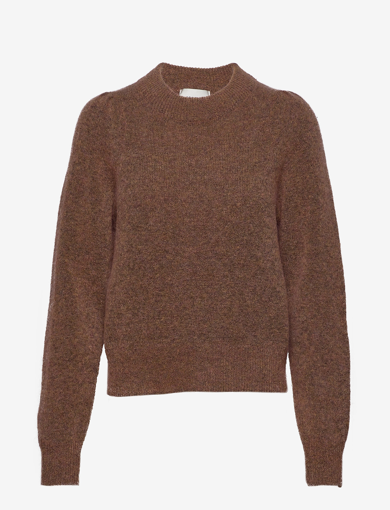 Second Female - Brook Knit Volumen O-Neck - brandied melon - 0