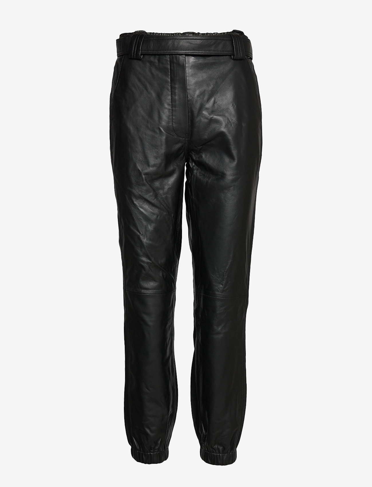 Second Female - Indie MW Leather Trousers - black - 0