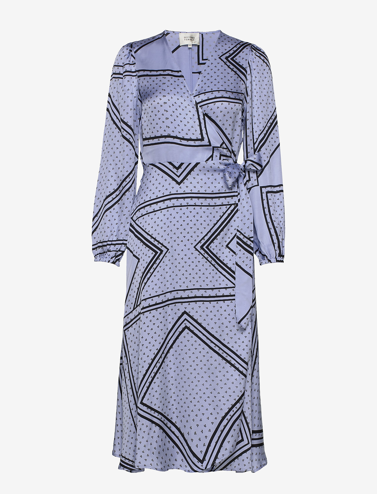 Second Female - Isa LS Wrap Dress - pale iris - 0
