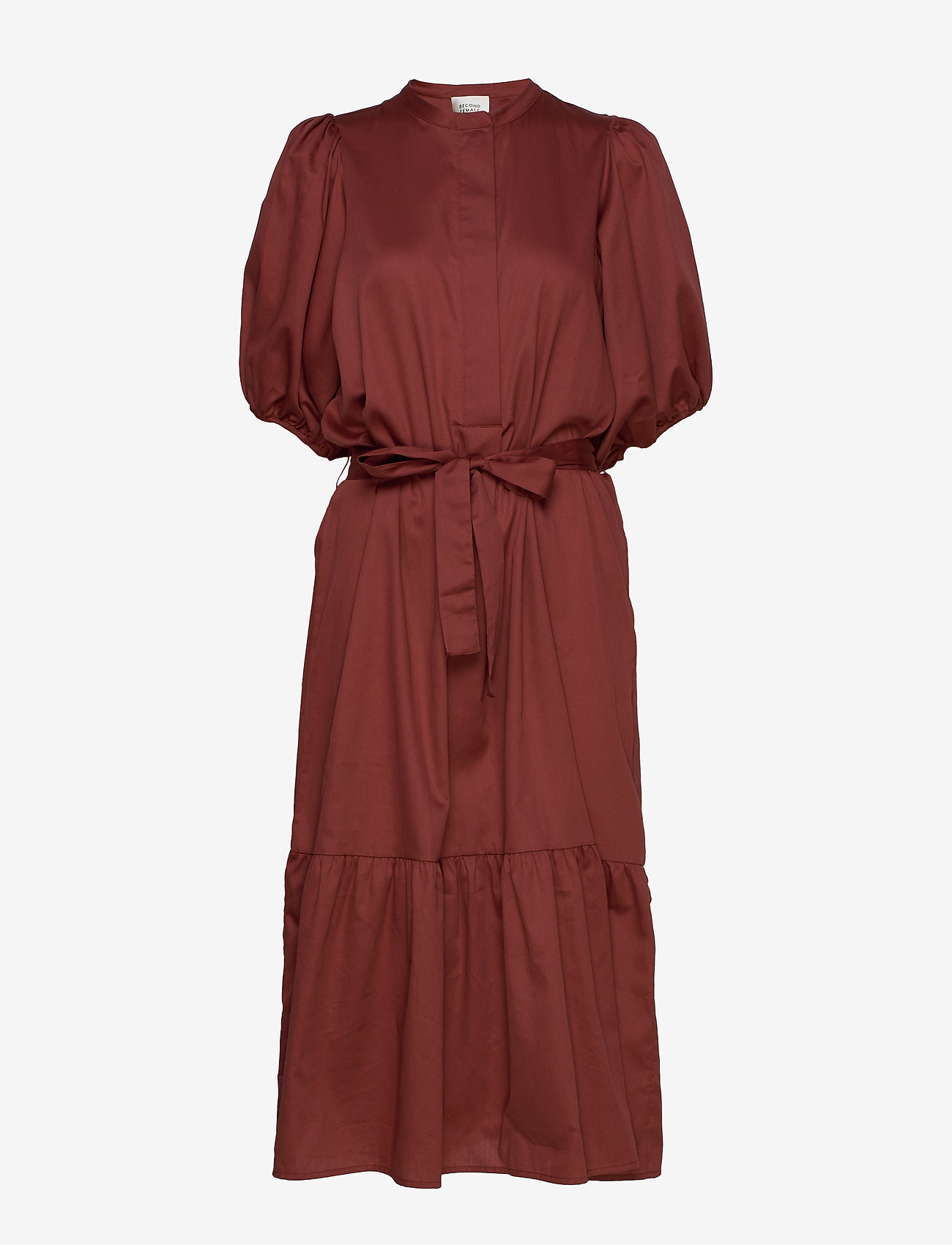 Aimee SS Midi Dress - HENNA