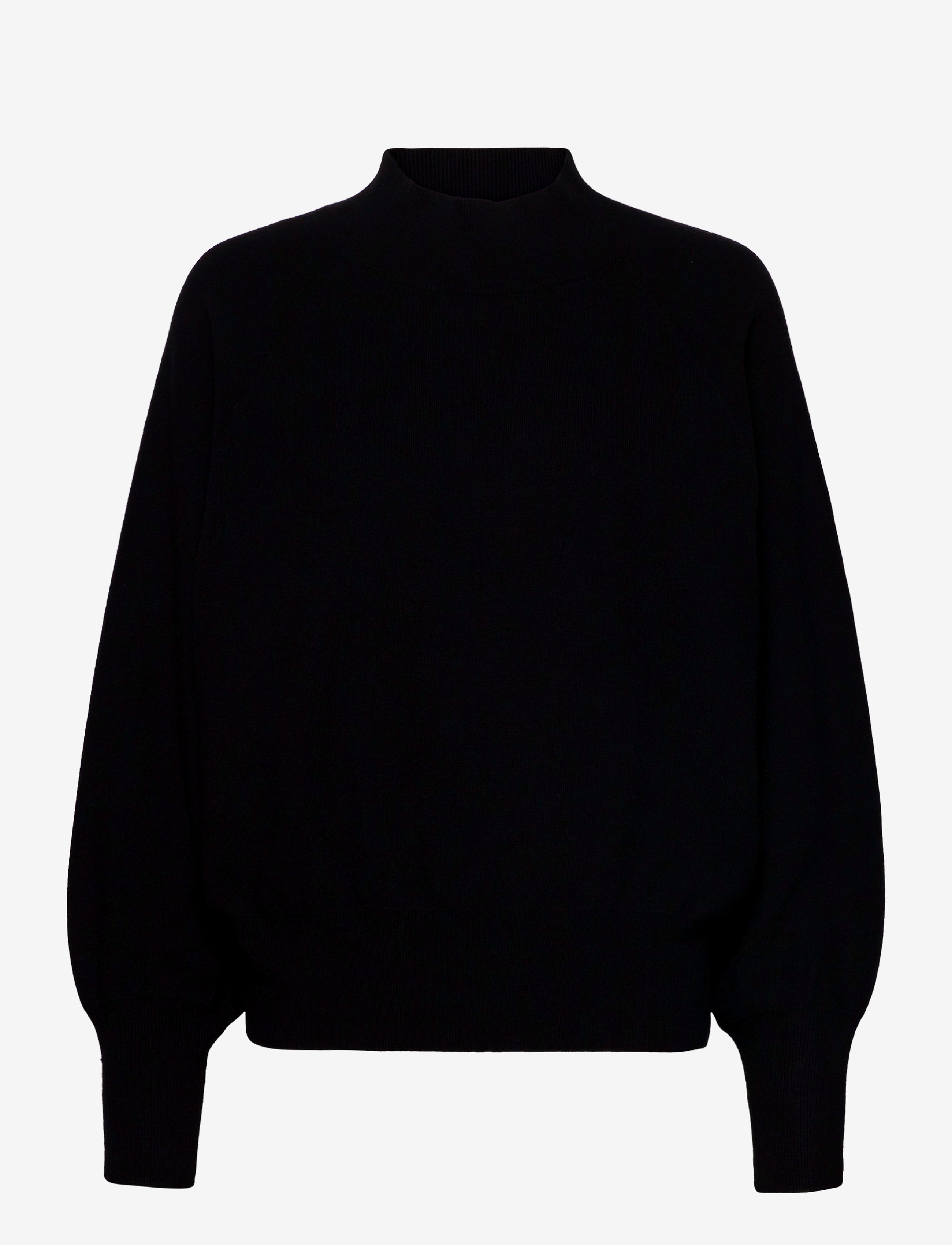 Second Female Octavia Knit T-Neck - Second Female - BLACK / black