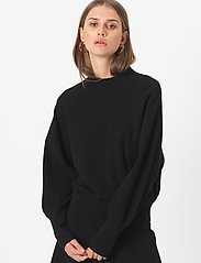Second Female - Octavia Knit T-Neck - pullover - black - 3