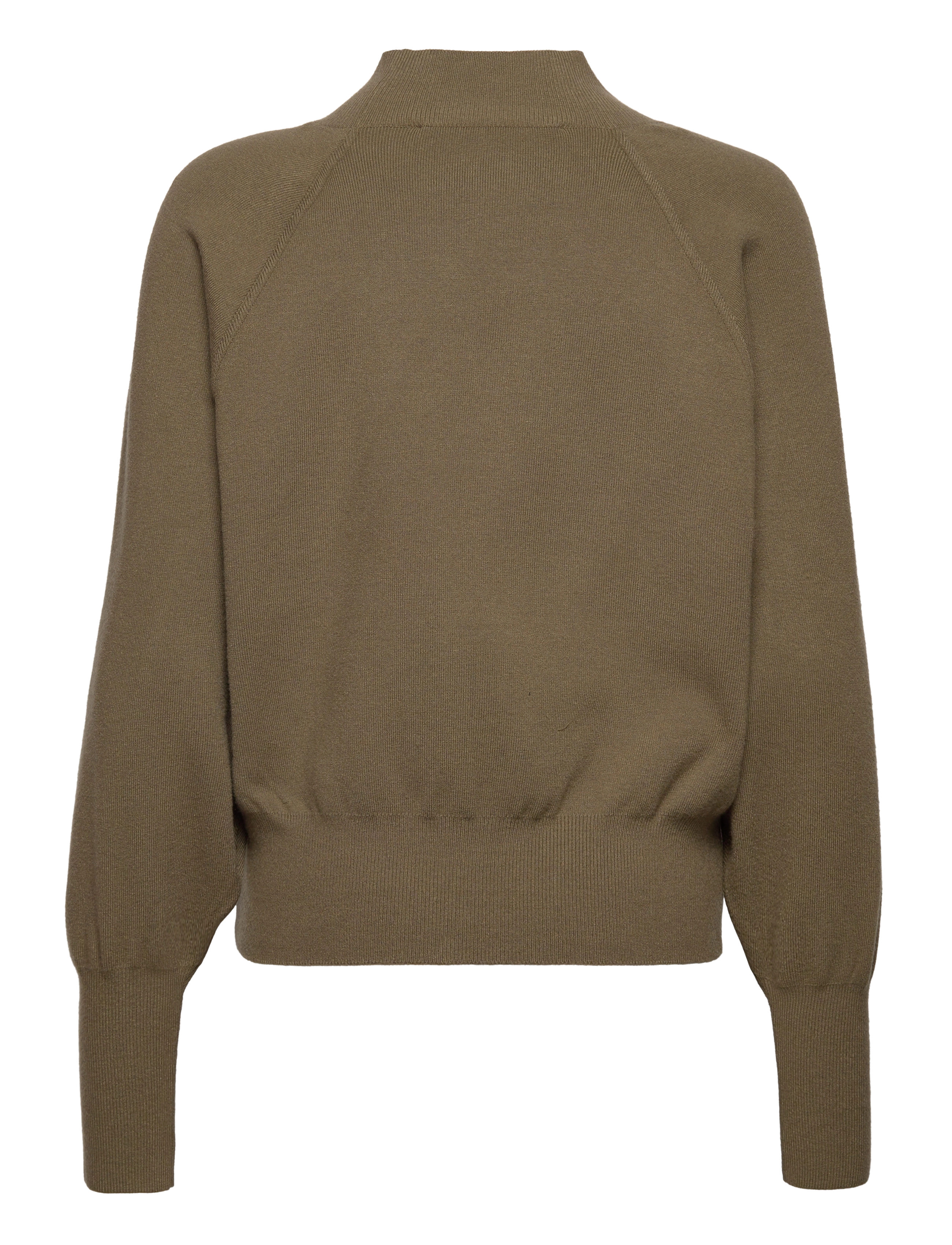 Second Female - Octavia Knit T-Neck - trøjer - burnt olive - 1