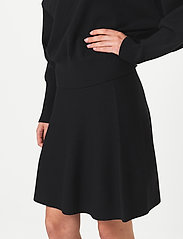 Second Female - Octavia Knit Skirt - korte nederdele - black - 3