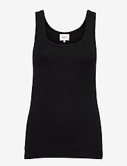 Second Female - Ambra Tanktop - sleeveless tops - black - 0