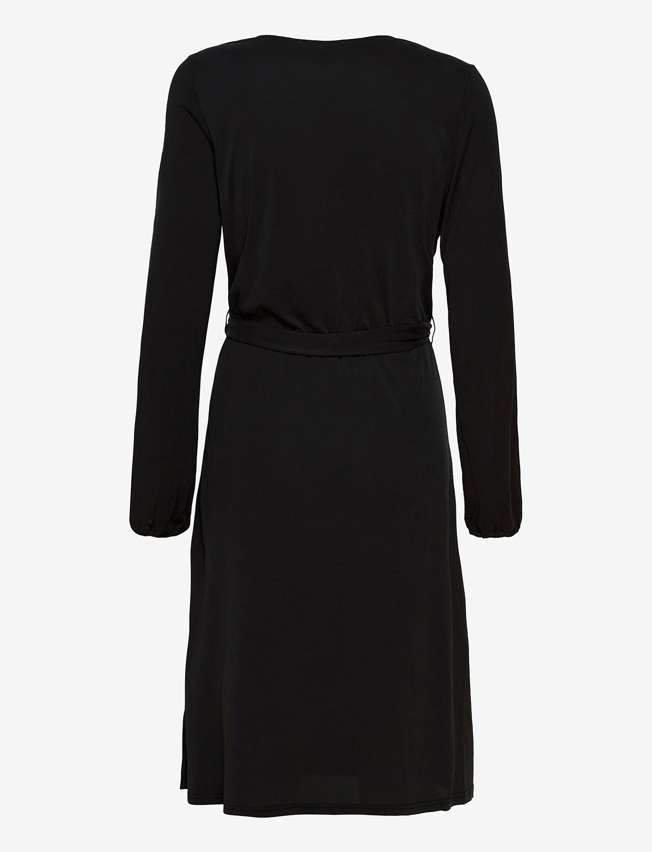 Second Female - Missa Drape Dress - midi kjoler - black - 1