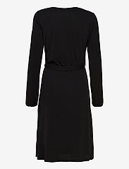 Second Female - Missa Drape Dress - midi dresses - black - 1