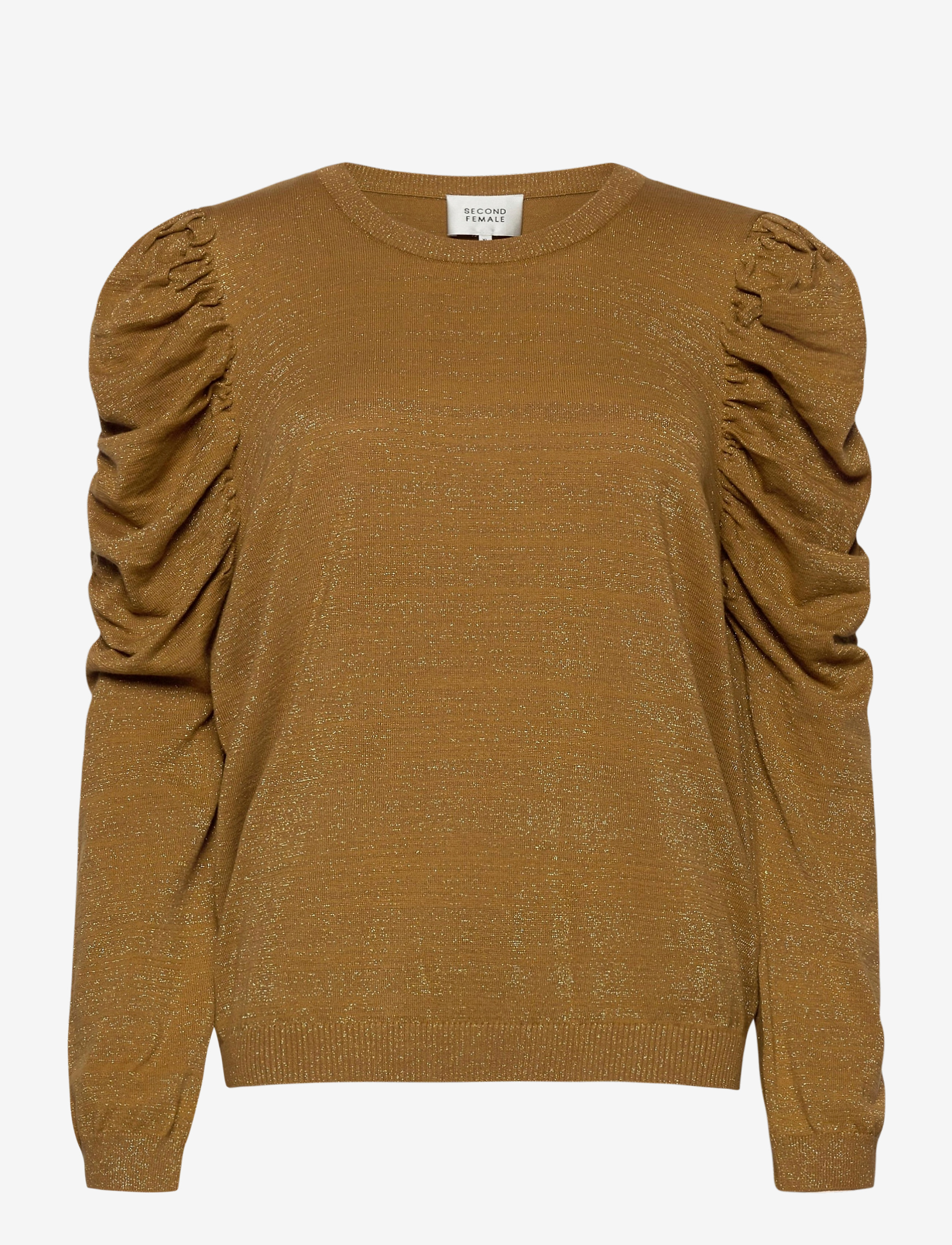 Second Female - This knit is made from organic cotton and shiny lu rex blend - bistre - 1