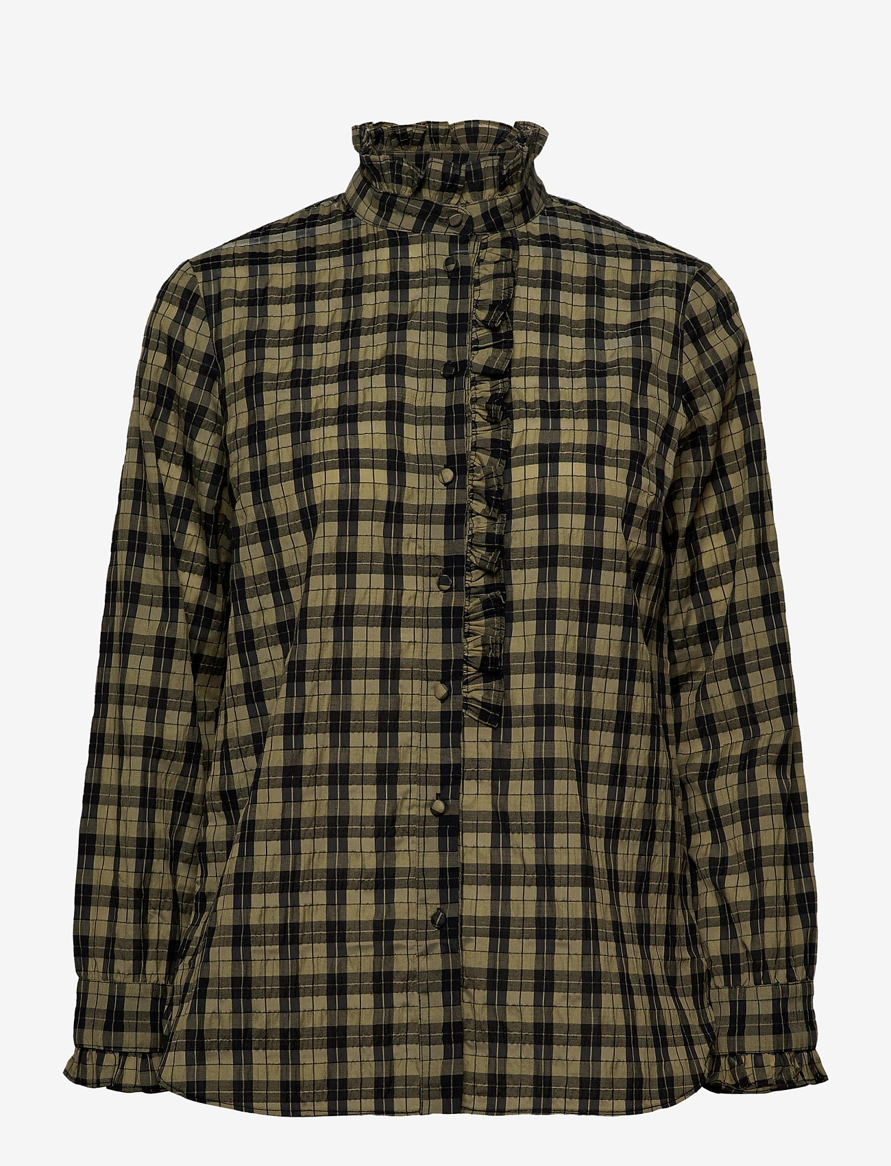 Second Female - Osla Shirt - deep lichen green - 0