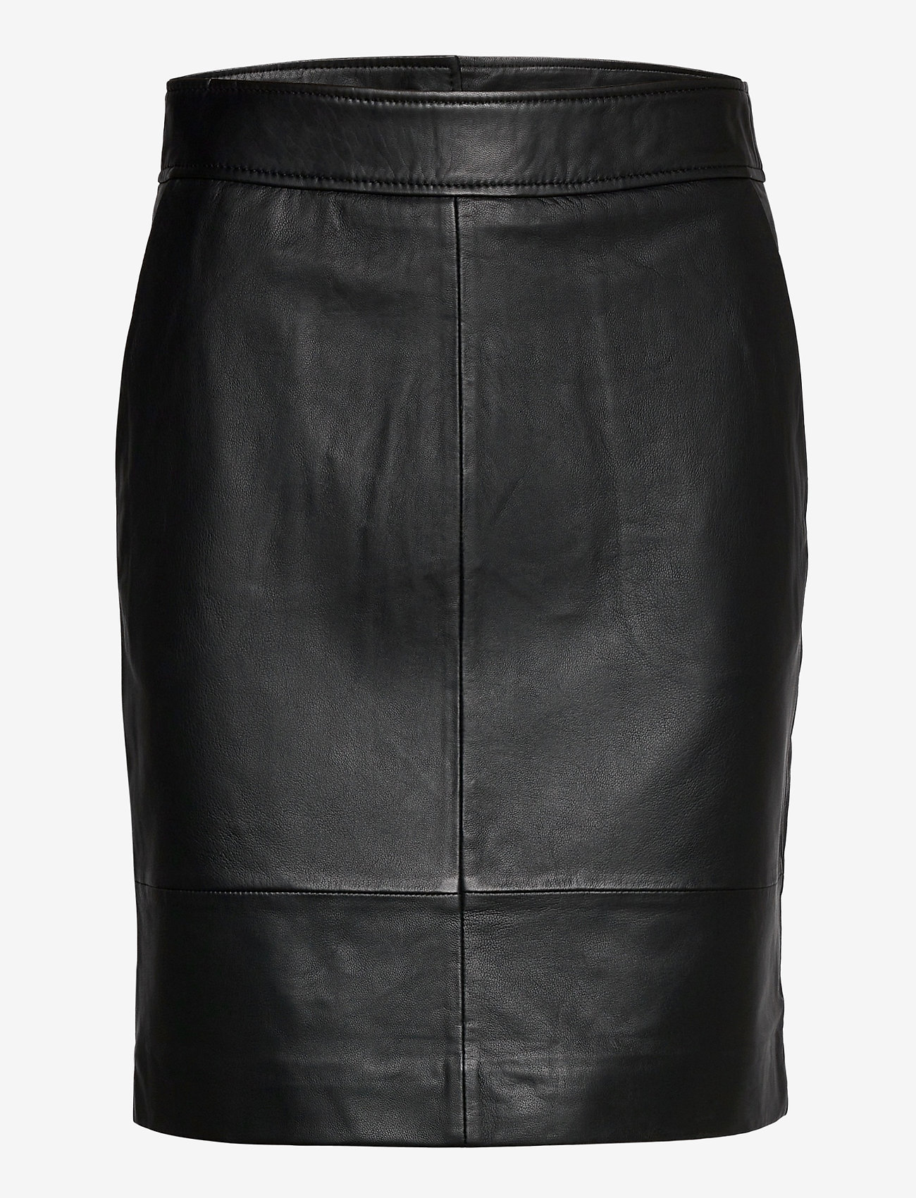 Second Female - Francie Mini Leather Skirt - spódnice skórzane - black - 0