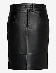 Second Female - Francie Mini Leather Skirt - spódnice skórzane - black - 1