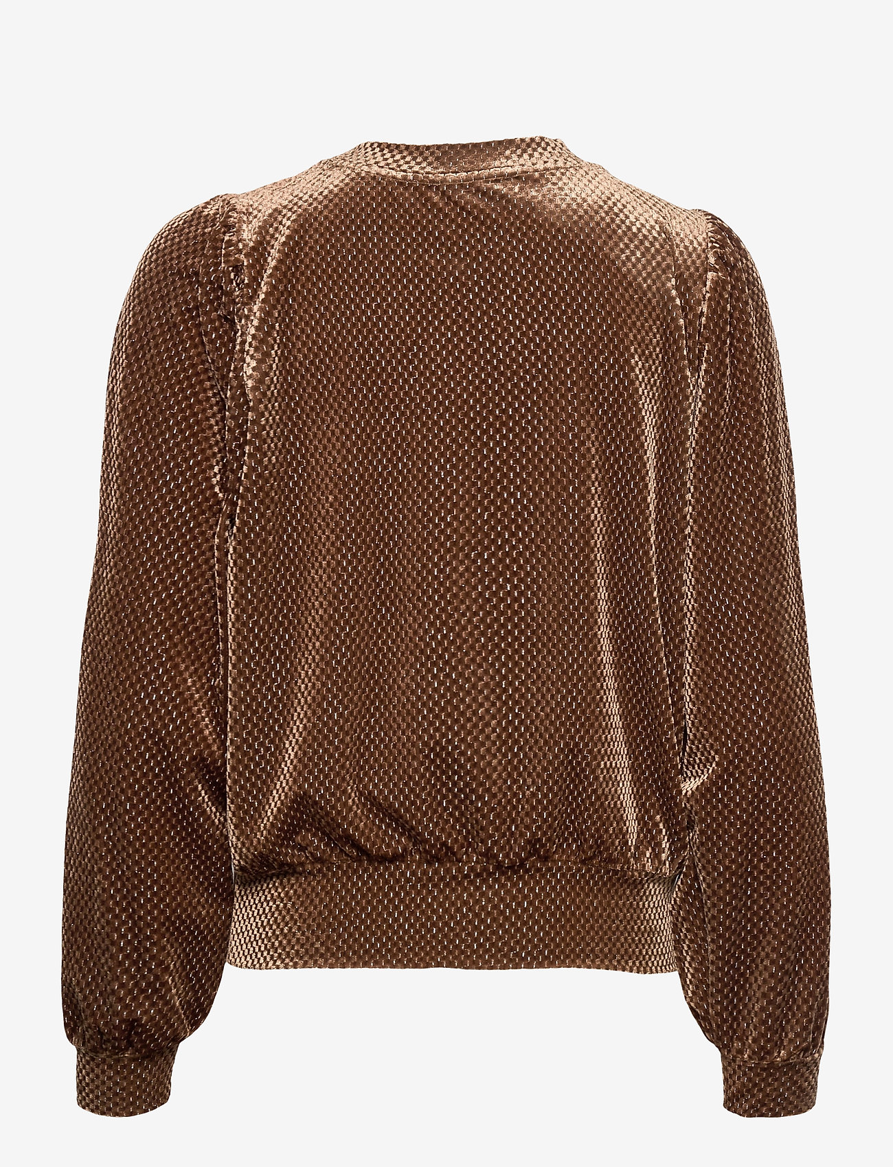 Second Female - This long sleeved sweater is made in a beautful,  structured - sepia tint - 1