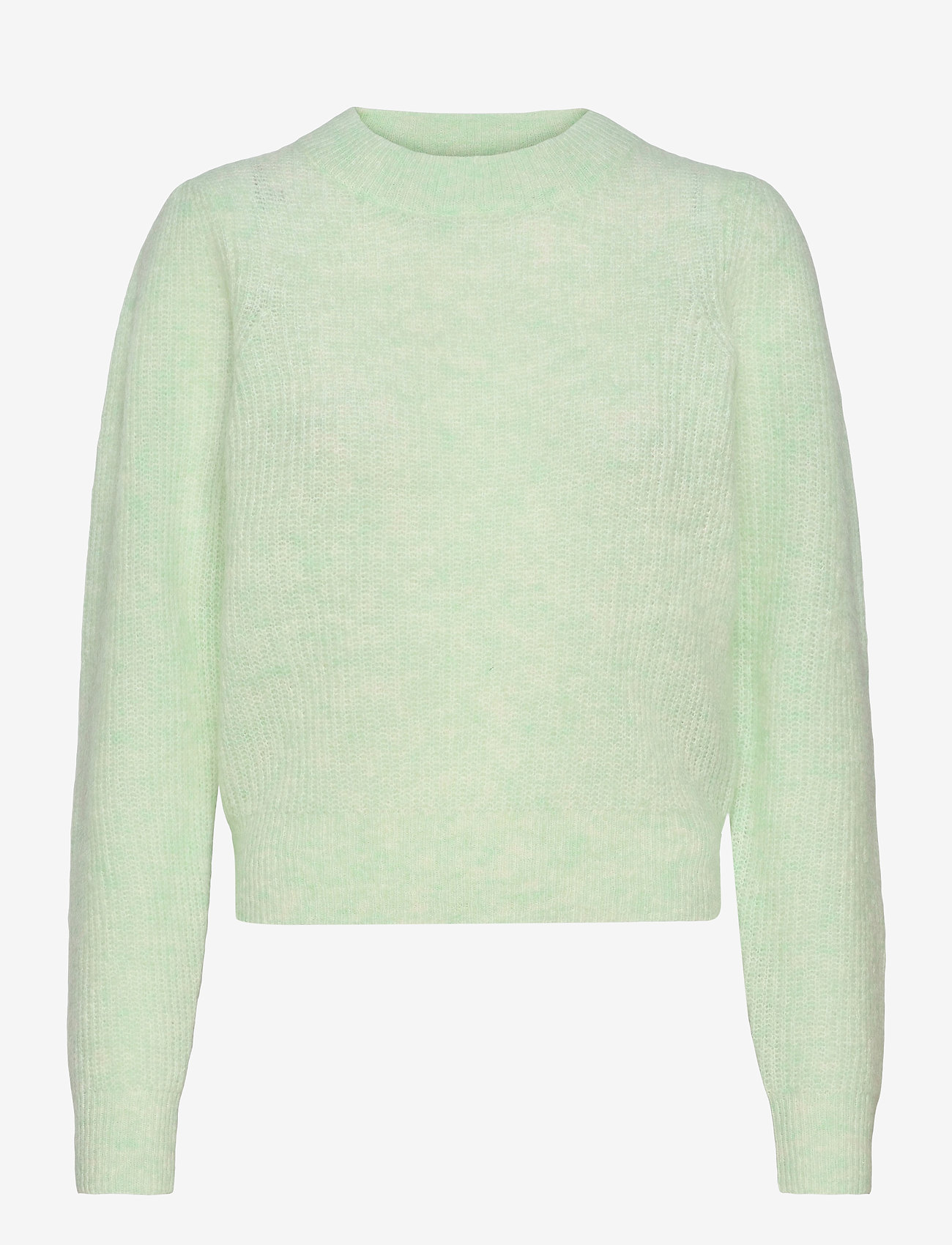Second Female - Brooky Knit Puff O-Neck - clearly aqua - 0
