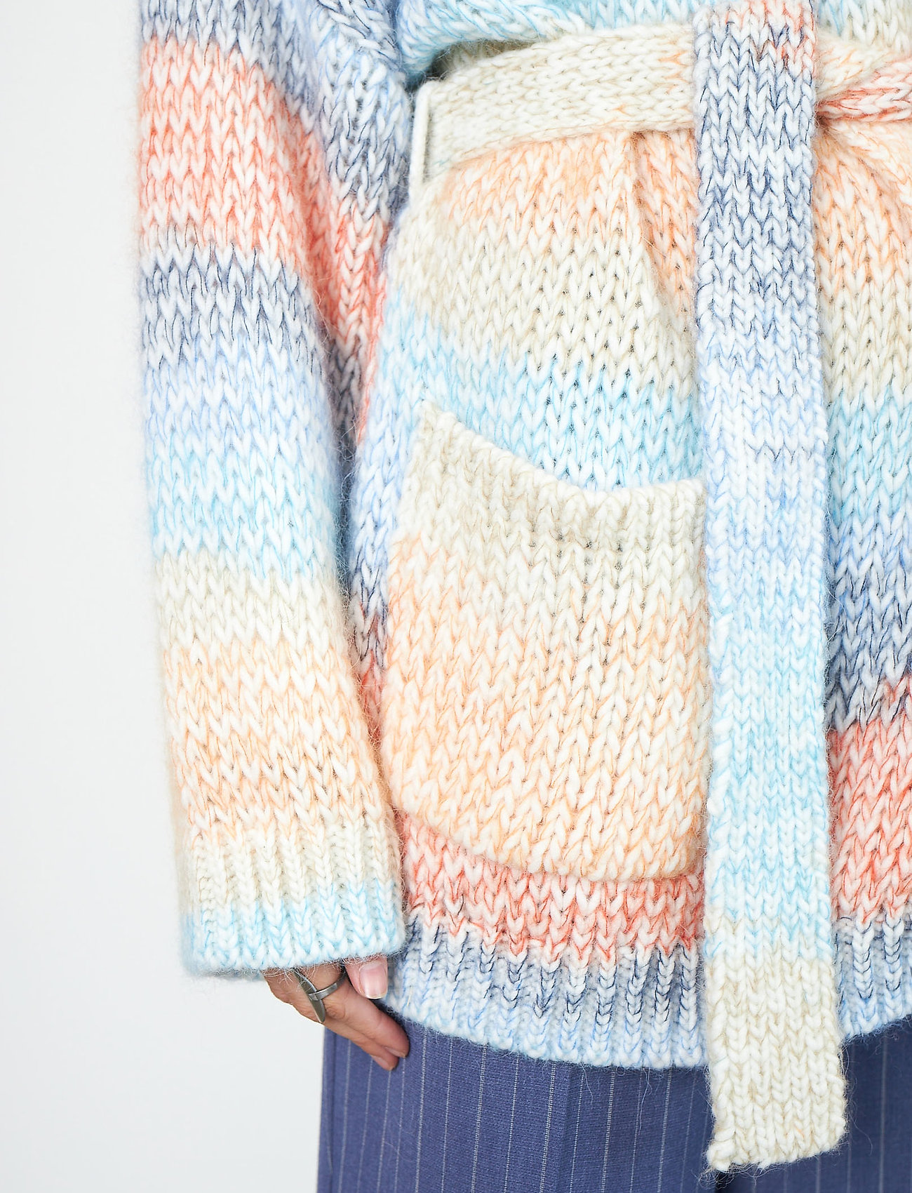 Second Female - Elsa Knit Cardigan - brunnera blue - 3