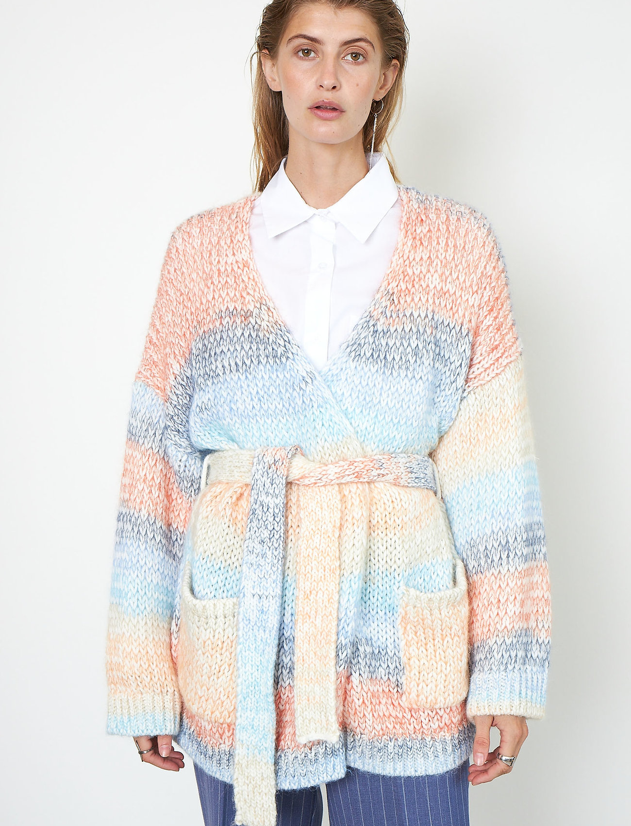 Second Female - Elsa Knit Cardigan - brunnera blue - 5