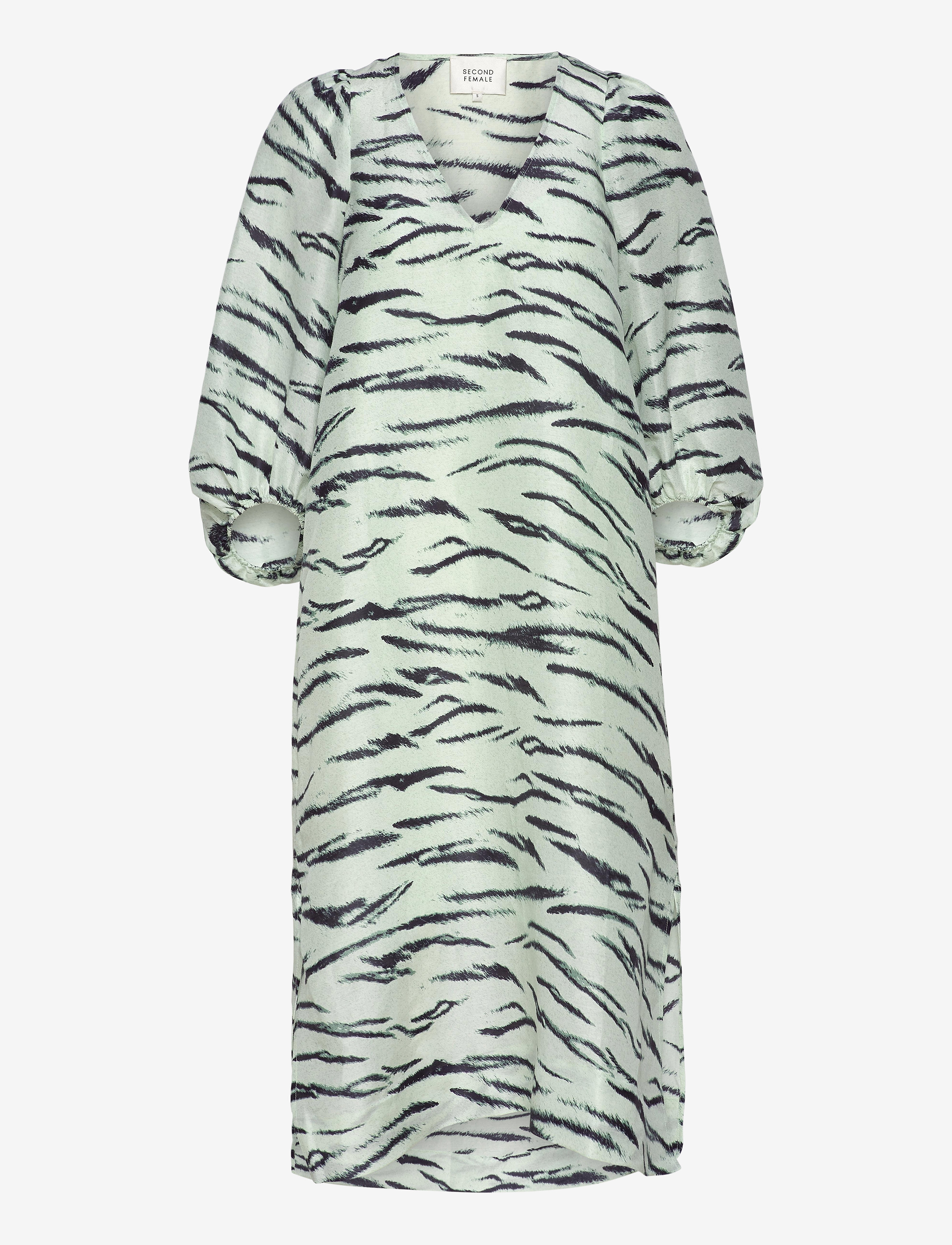 Second Female - Tiger Midi Dress - clearly aqua - 1