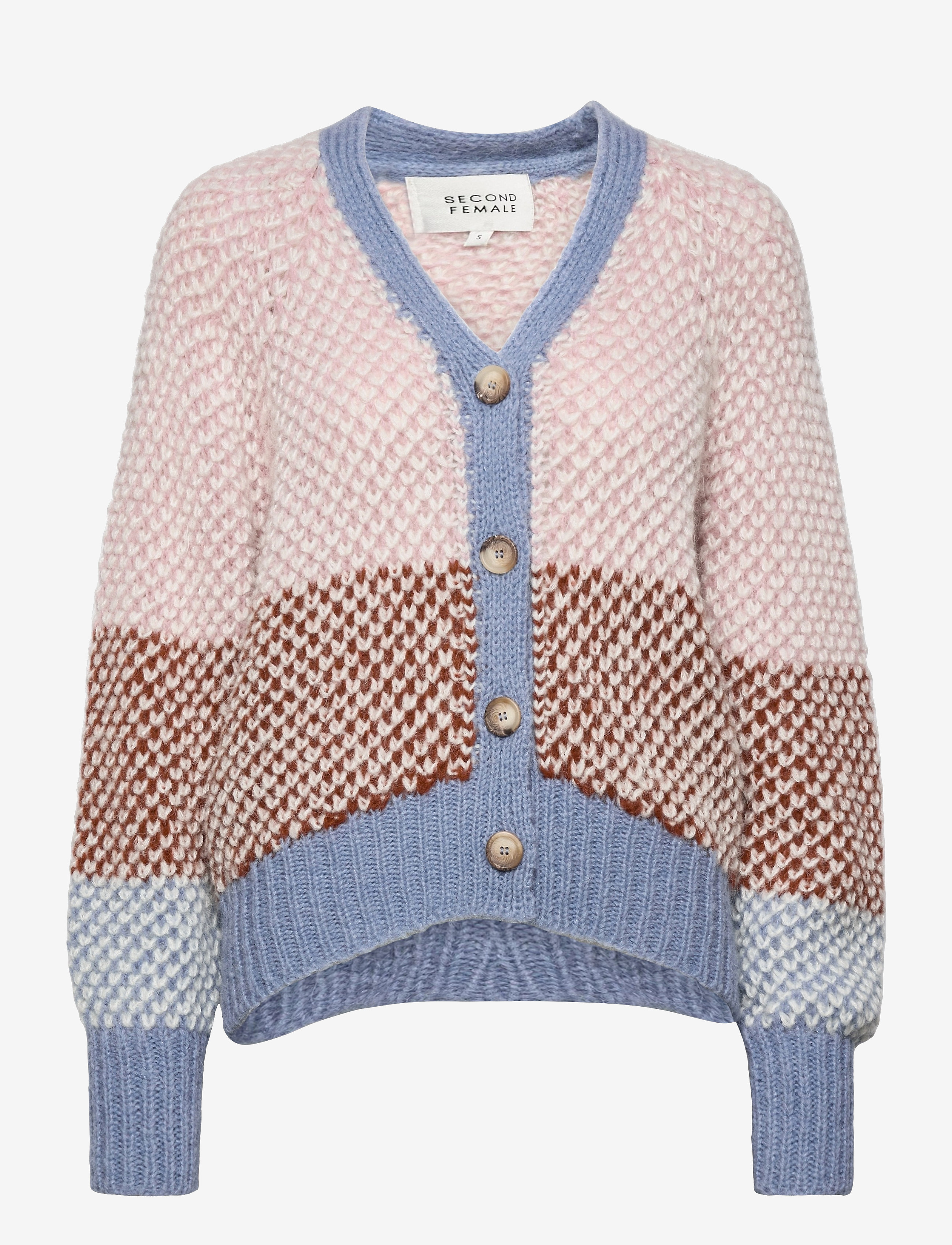 Second Female - Berthe Knit Cardigan - light mahagony - 1