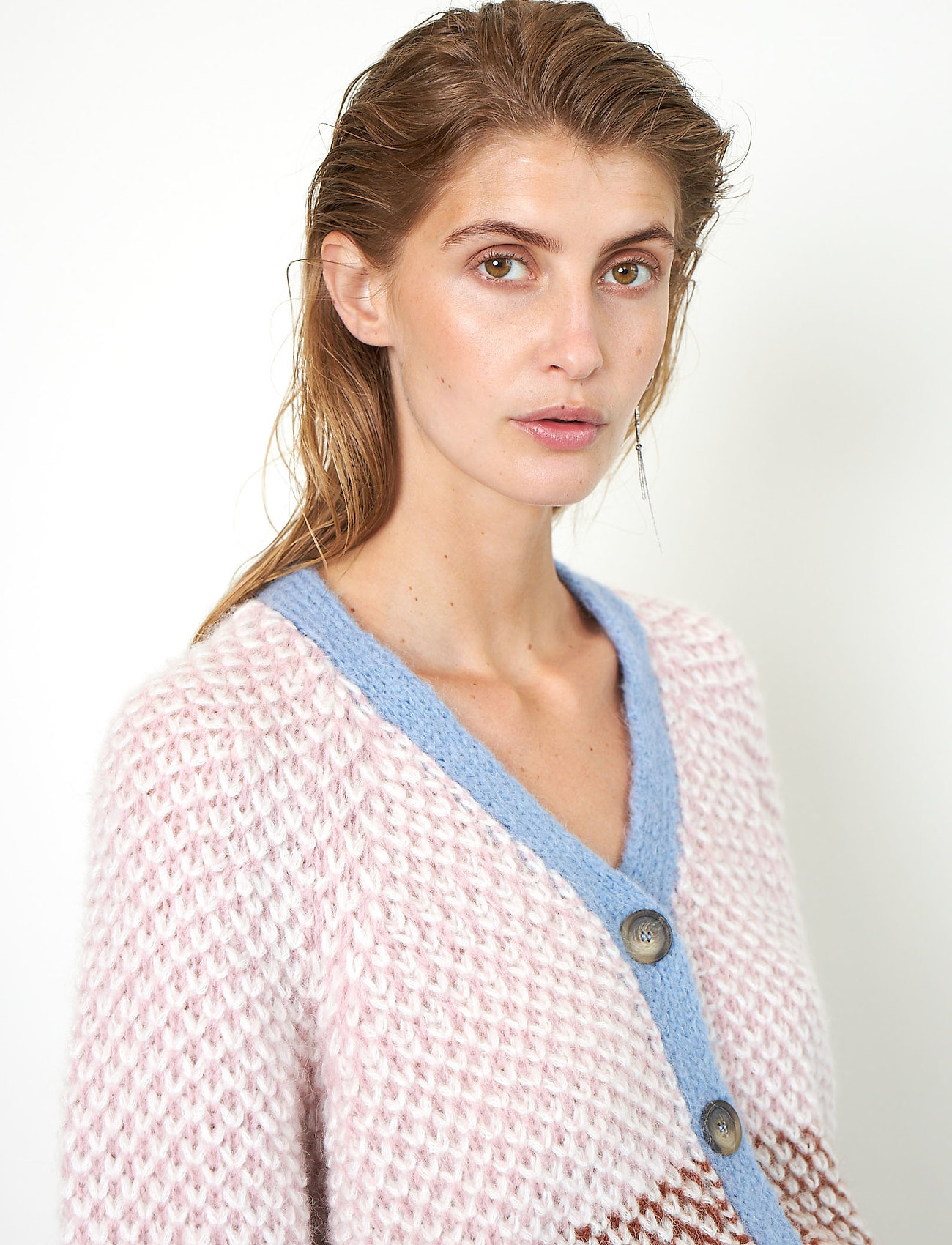 Second Female - Berthe Knit Cardigan - light mahagony - 3