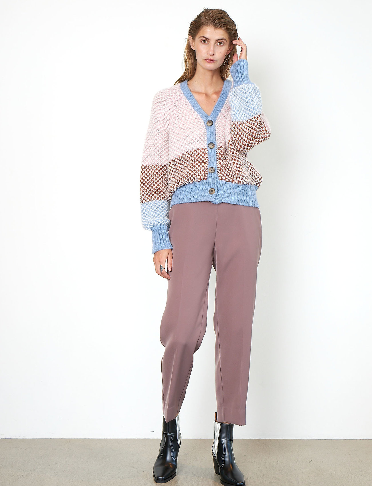 Second Female - Berthe Knit Cardigan - light mahagony - 5