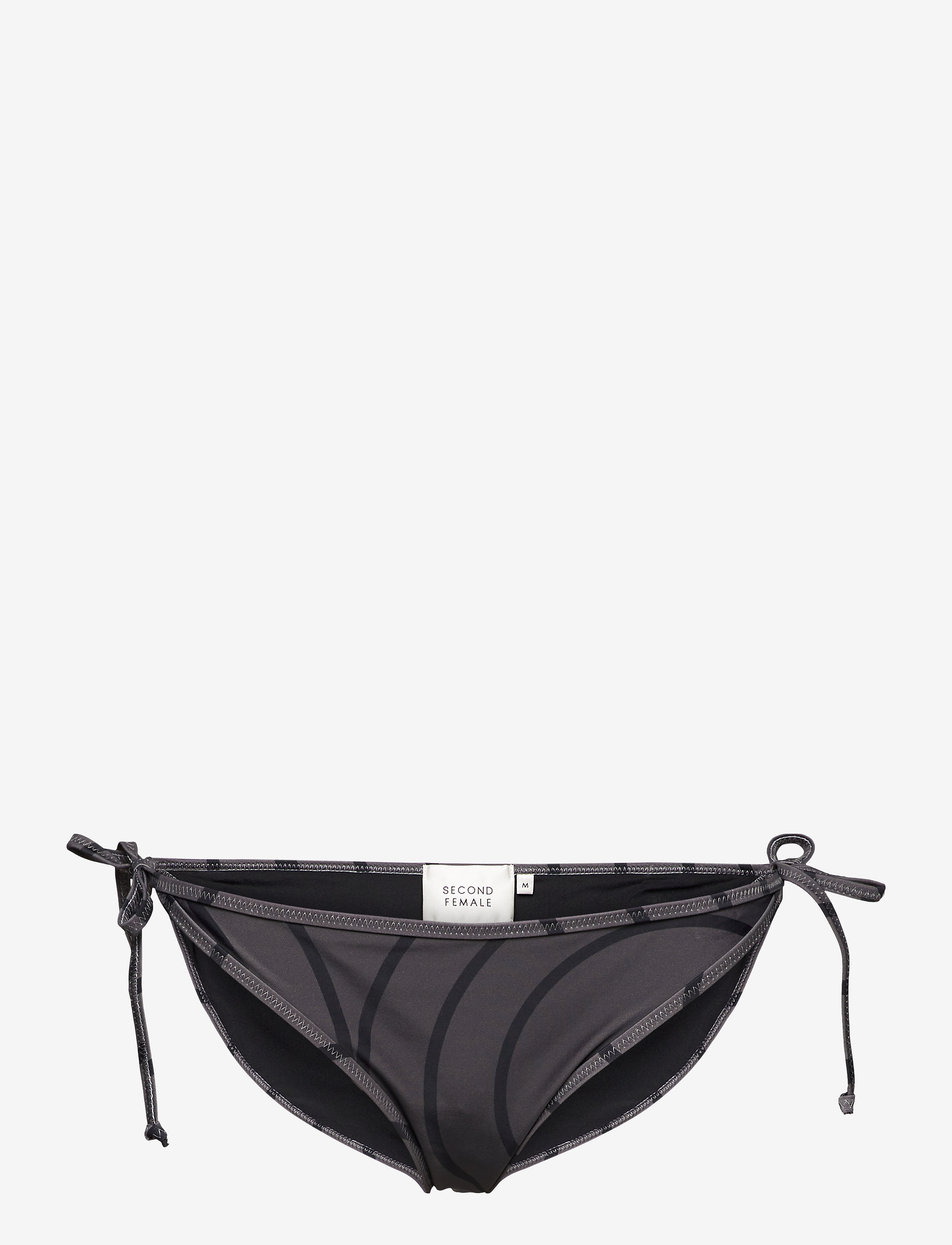 Second Female Nordhavn Bikini Bottom - Bikinis - ASPHALT / black