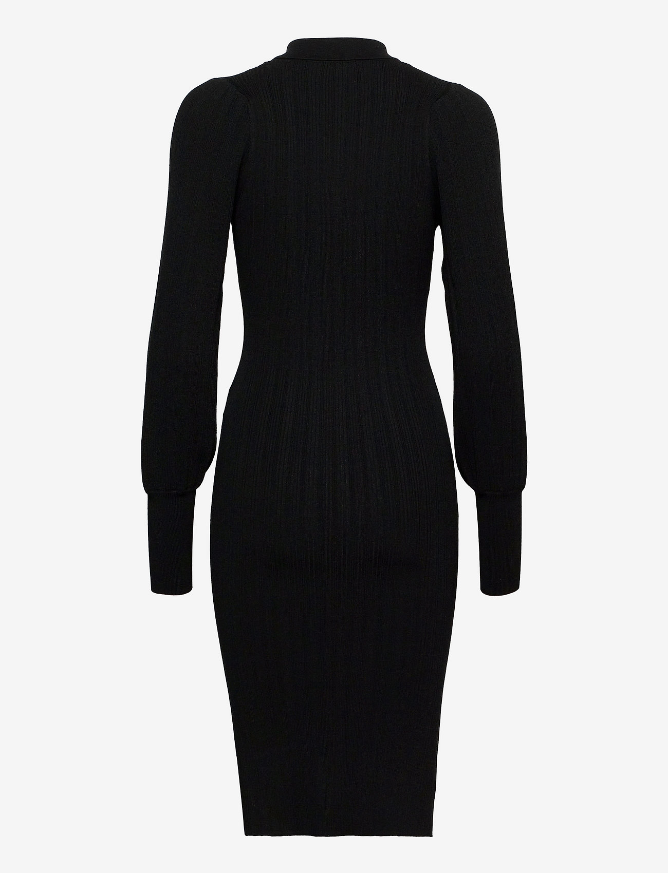 Second Female - Canillu Knit Dress - black - 1