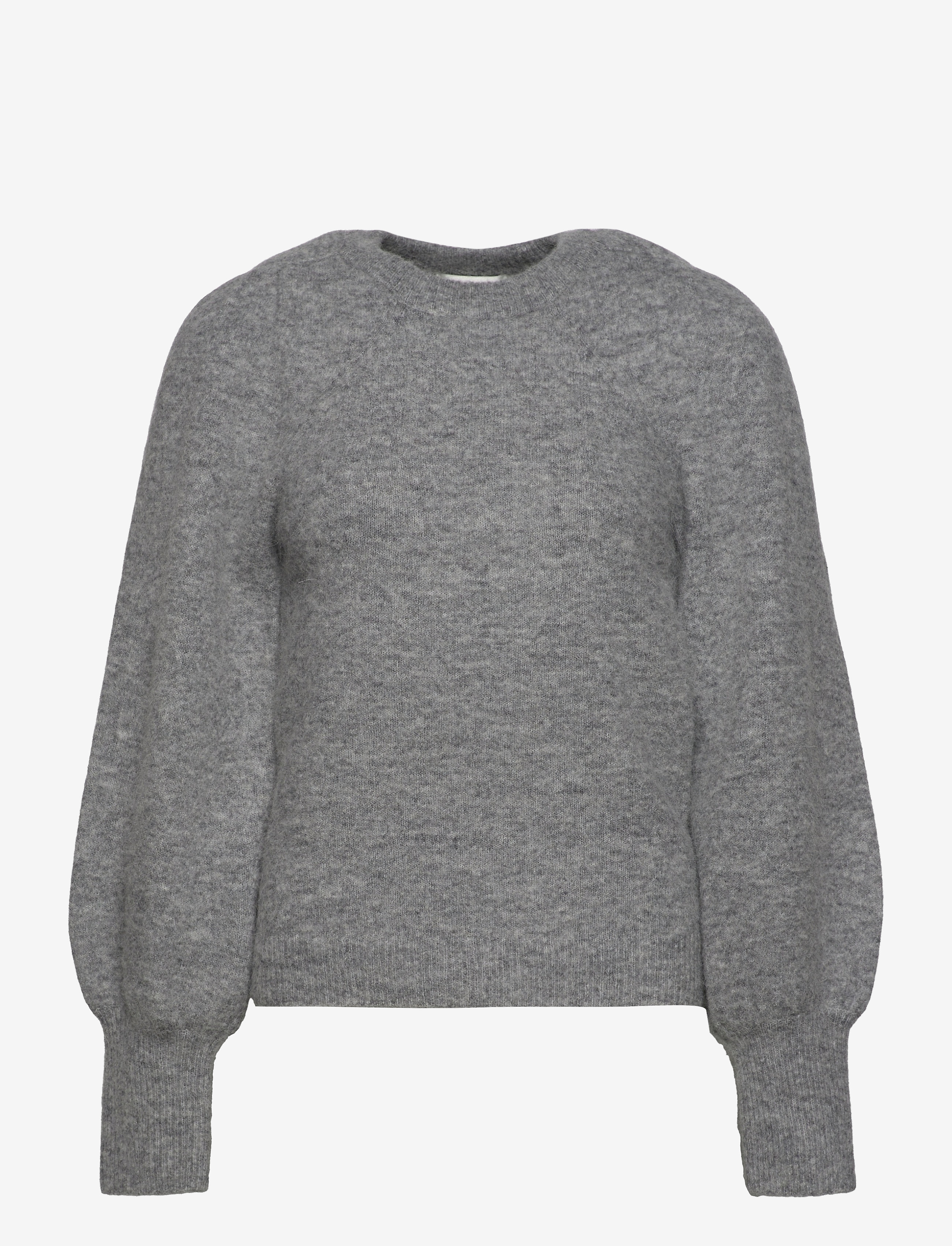 Second Female - Kalliroi Knit O-Neck - grey melange - 1