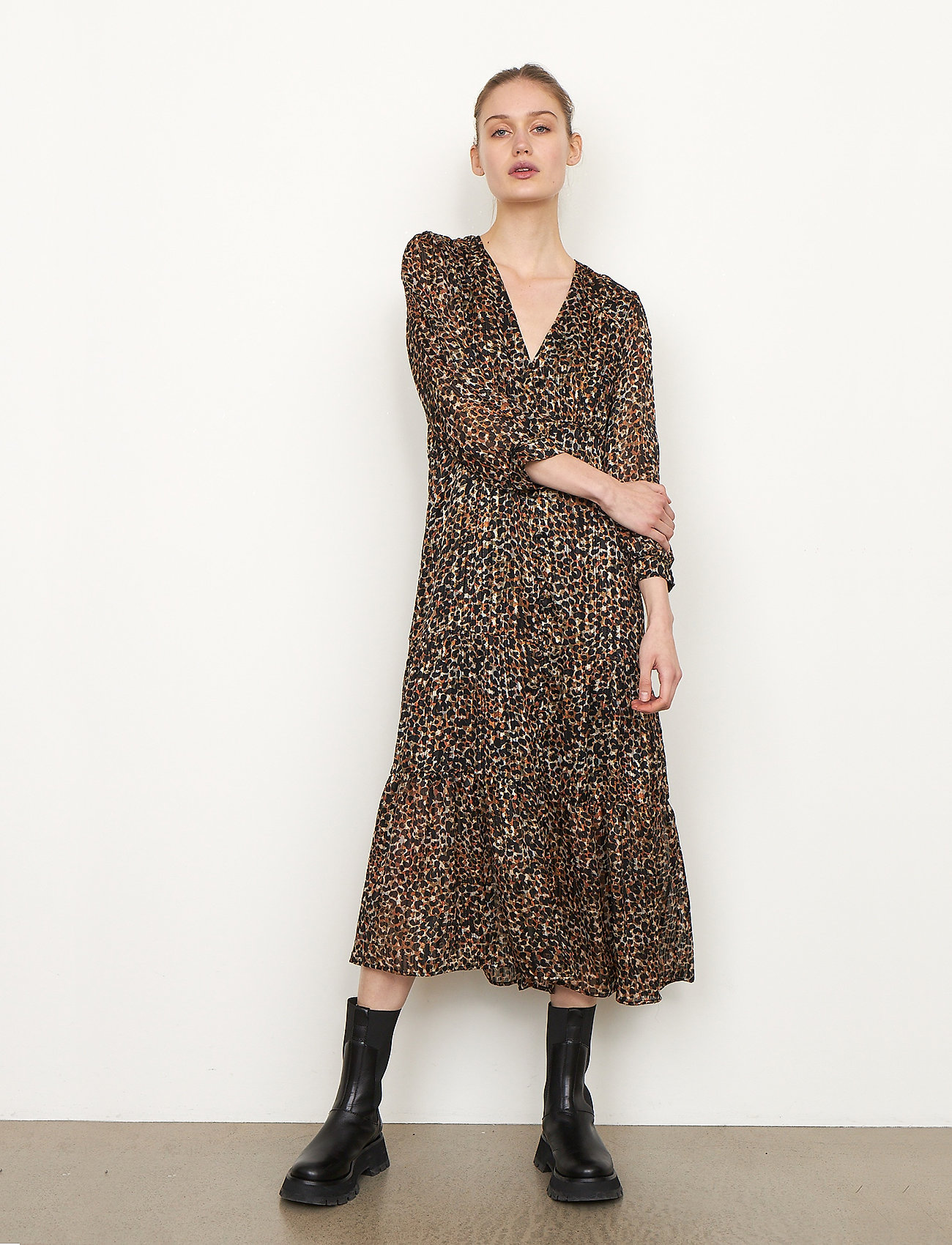 Second Female - Erna Fitted Dress - burnt olive - 5