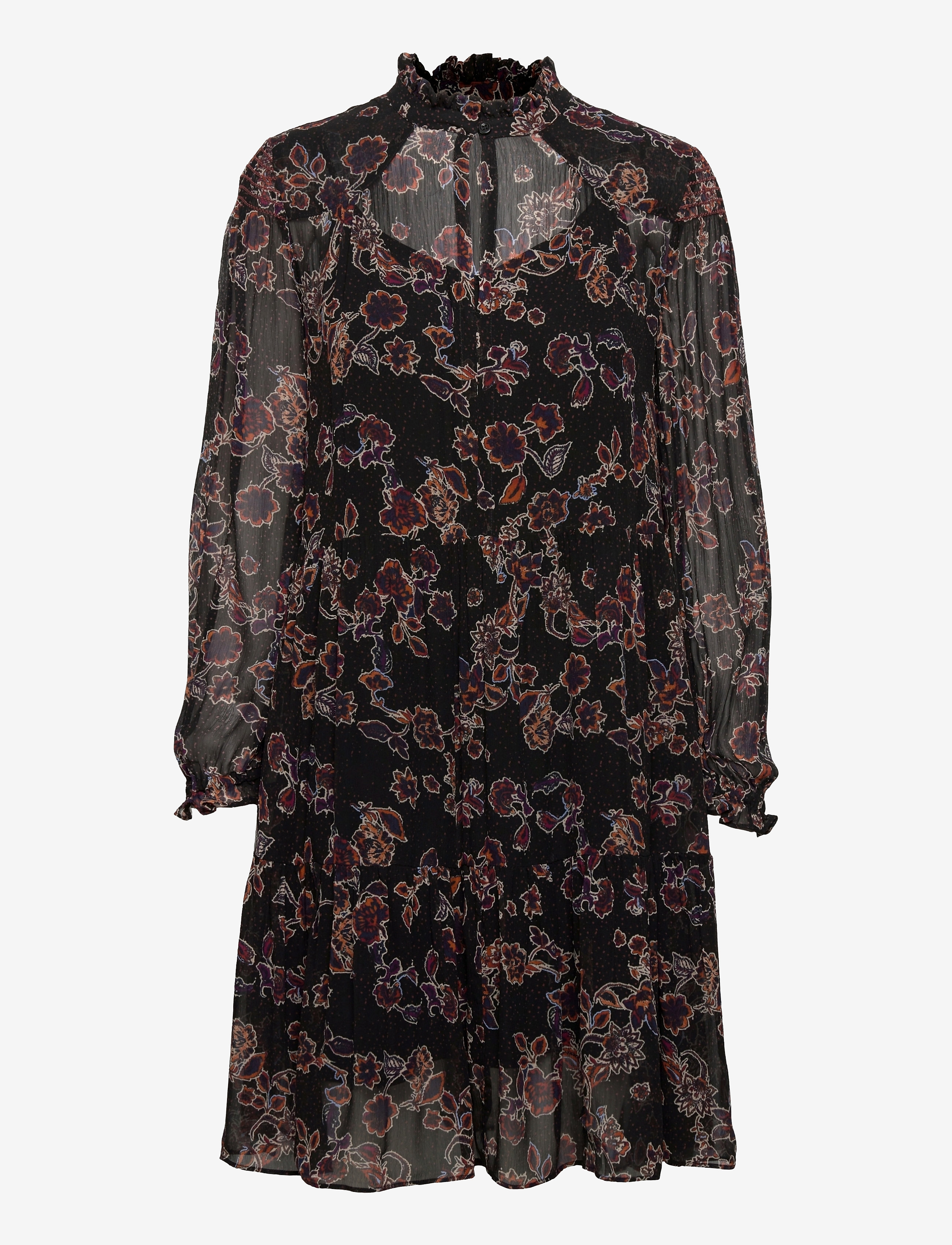 Second Female - Miao Dress - midi kjoler - black - 0