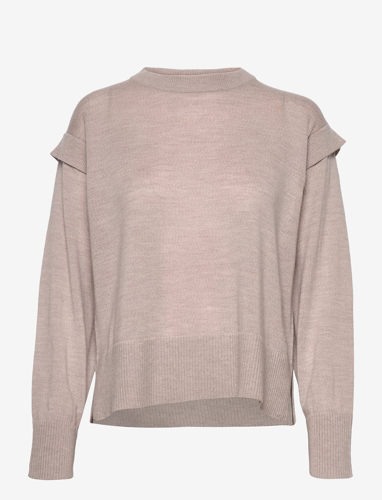 Second Female - Audre Knit Light O-Neck - rainy day - 0