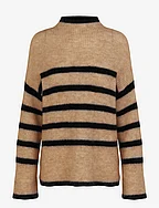Ovalis Knit T-Neck - NEW TOBACCO BROWN