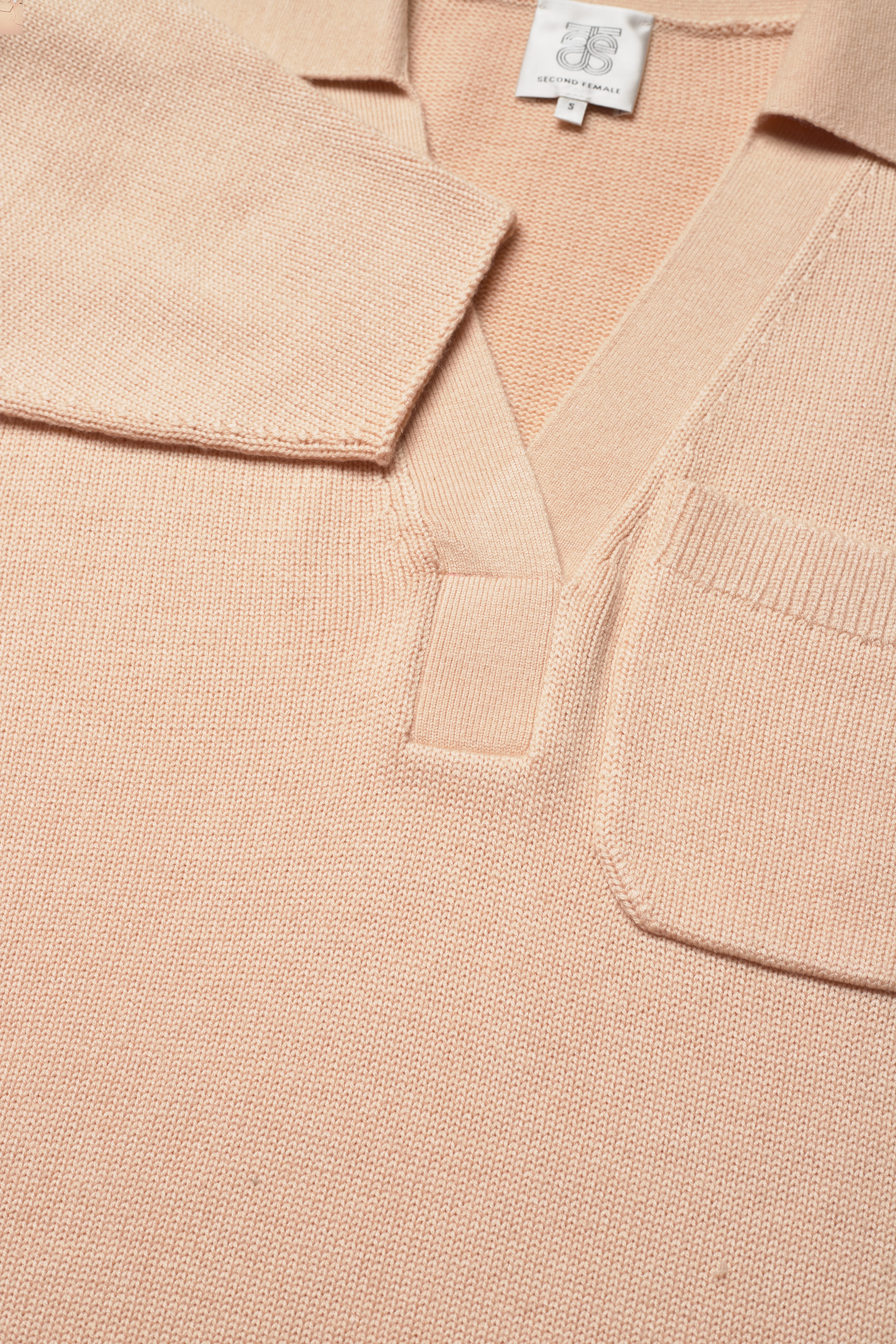 Second Female - Dicentra Knit V-Neck - biscotti - 2